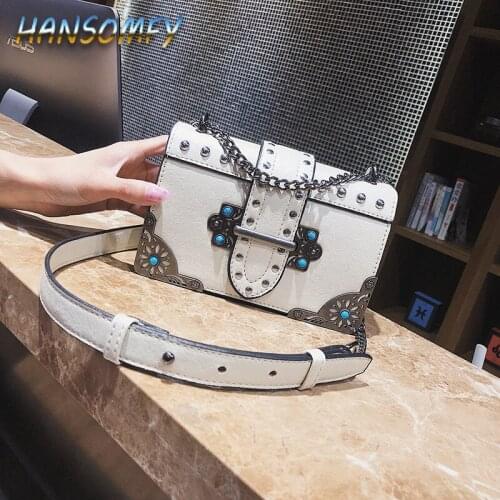 HANSOMFY 2019 new summer fashion mini square bag shoulder bag messenger bag clutch bag female designer wallet handbag LZ-36