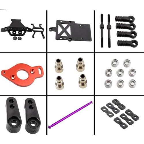 HNR H9801 Original Car Accessories Front Bumper/Motor Mount/Steering Pushrod/Servo Arm/Drive Shaft/Shock Absorber for RC Cars