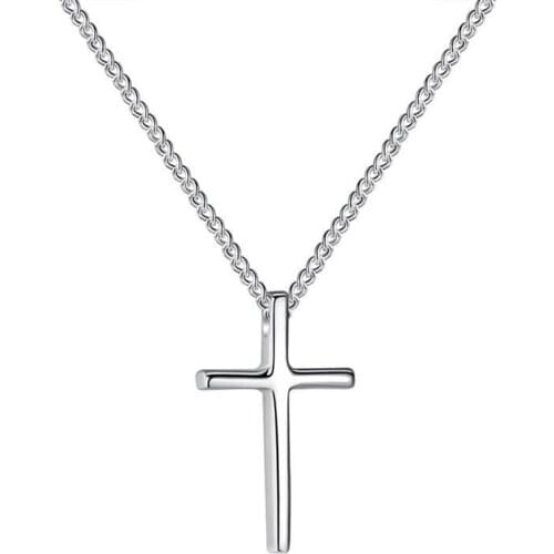 Jesus Christian Cross Pendant Necklace Short Chain Choker For Women Clavicle Chain Men Wish Necklace Jewelry Gift