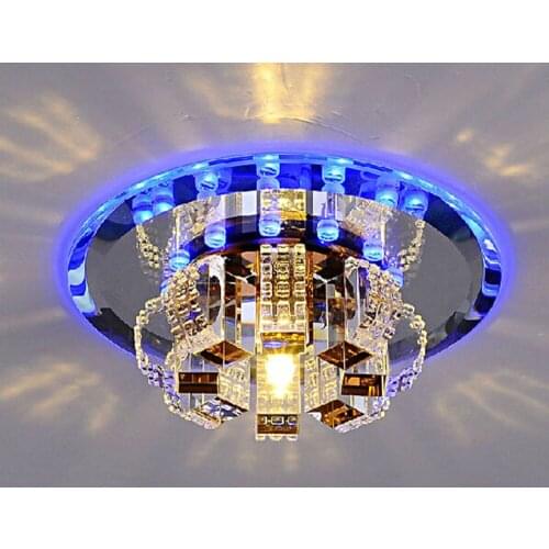 Creative led spotlights aisle lights crystal lamp corridor lighting fixture for balcony entrance lamp lights hall lighting lamps