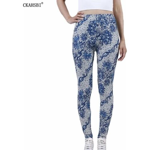 CKAHSBI Push Up Gym Fitness Yoga Pants Sexy Printing Women High Waist Leggins Fashion Femme Workout Sportswear Breathable Tights
