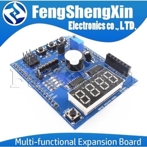 Multi-Function Shield ProtoShield Multi-functional Expansion Board Sensor Shield Module witn Four Digital Display for Arduino