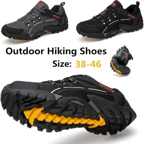Men Hiking Shoes Outdoor Non-slip Breathable Casual Shoes Men Walking Shoes High Quality Sport Climbing Shoes