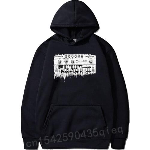 Synthesizer Roland TB 303 Coat Synth Analog Korg Techno Electronic Music Tee Young Design Big Size Homme Hoodies