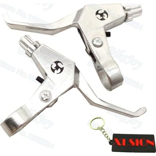 Aluminum Right Left Brake Levers Set for 2 Stroke ATV Quad Go Kart Pit Dirt Pocket Mini Motor Bike Scooter Buggy Motorcycle