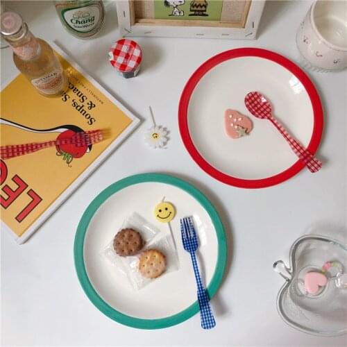 Dessert Plate Sets Ceramic Plate Dinner Plates for Food Ceramic Tableware Dishes Set Fruit Plate Salad Plate