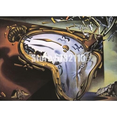 Full Square Drill 5D DIY Diamond Painting Melting Clock 3D Embroidery set Cross Stitch Diamond Mosaic Home Decor gift