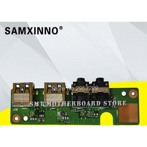 Original For Asus N76 N76V N76VB N76VZ N76VJ N76VV Laptop Audio USB IO Board Interface Board Sound Card Reader Board Tested Well