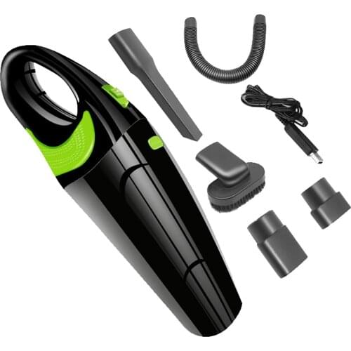 Handheld Car Vacuum Cleaner Dry & Wet Modes Air Sucker Car Seat Mat Cigar Ash Dust Stains Hair Remover Vacuum Cleaning Tool