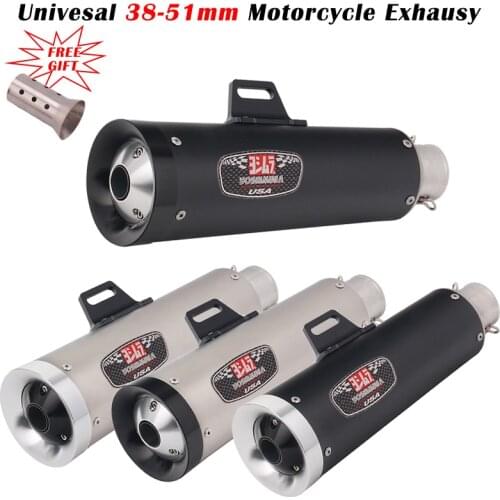 Yoshimura Universal 38 - 51mm Motorcycle R744 Exhaust Escape Modified Muffler DB Killer For Z750 502C KTM DUKE 390 CB650F PCX125