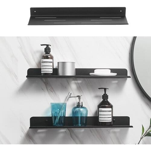 Bathroom Storage Shelf Wall-Mounted Stainless Steel Storage Rack Wall Mounted Storage Shelf Bathroom Flat Rack Holder