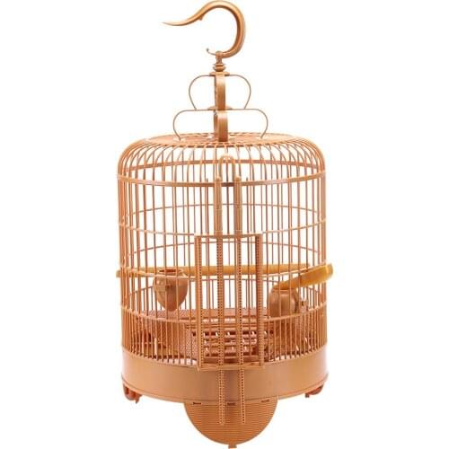 Bird Cage Breathable Travel Carrier Assembly Bird Cage With Feeder &Waterer Small Pet Bird Plastic Bird House Thrush Parrot Cage