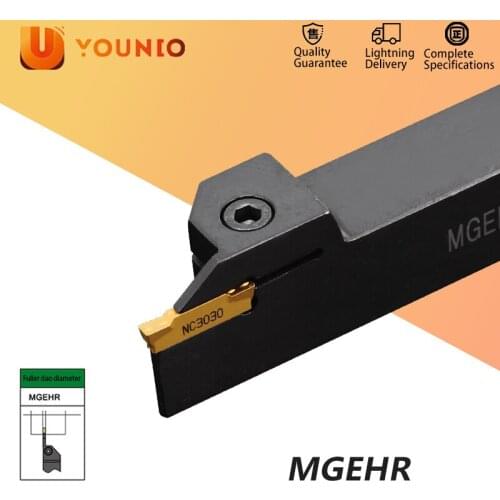 Younio Grooving Tool Holder MGEHR1212 MGEHR1616 MGEHR2020 MGEHR2525 carbide Grooving insert MGMN150 MGMN200 MGMN300 MGMN400 set