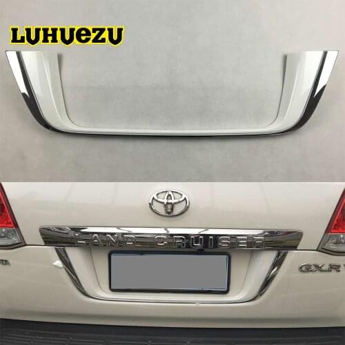 3 Color ABS Rear License Frame Plate Cover Chrome with Painting For Toyota Land Cruiser 200 FJ 200 LC200 Accessories 2008-2017