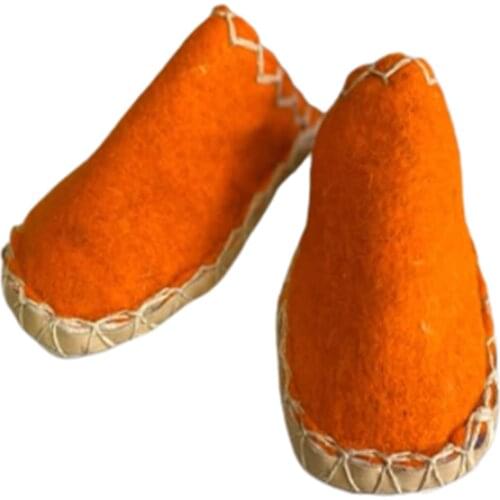 New fashion women slippers high quality felt wool sandals for cap toe shoes women