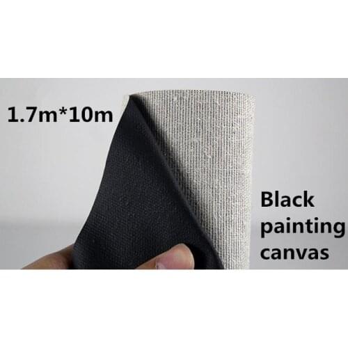 1.7m *10m big painting roll with black primed for artiest