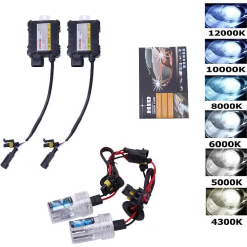 1 Pair H7 HID 55W Xenon Headlight Conversion Bulbs Kit 4300/5000/6000/8000/10000/12000K Best Quality