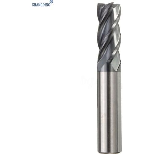 1pc Tungsten Carbide End Mills 4 Flutes Milling Cutter 12mm Diameter 75mm Length For Milling Tool Mayitr