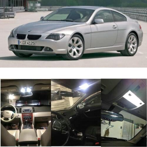 11x LED interior lighting complete set For BMW 6er E63 Coupe reading light rear lights error free