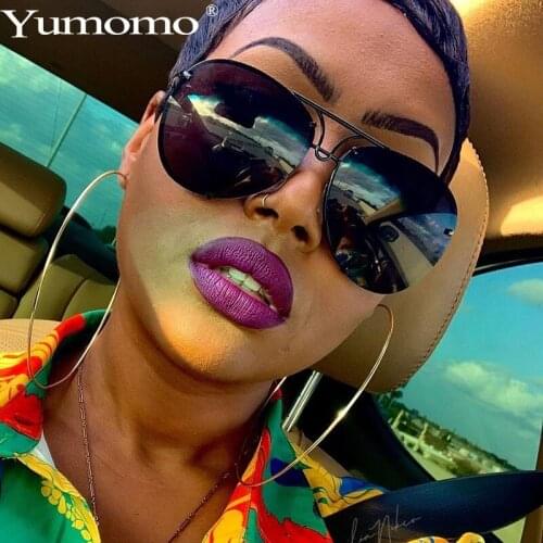 2021 Vintage Oval Sunglasses Women Men Rimless Sunglasses Retro Ocean Color Sun Glasses Women Luxury Eyewear UV400