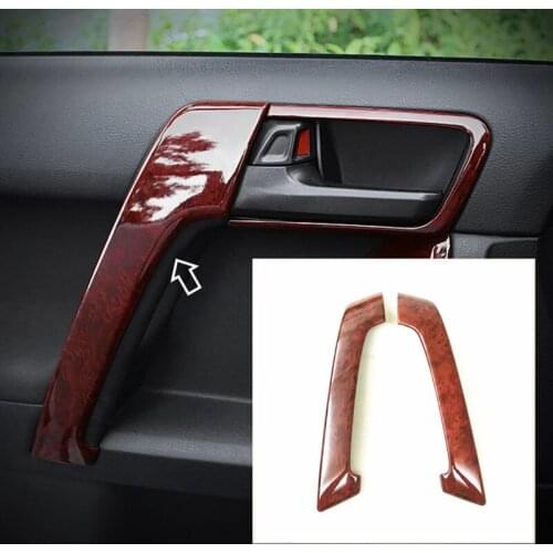 ABS Plastic For Toyota Prado J 150 J150 2014 2015 2016 Front Armrest Panel Door Handle Decoration Cover Trim Accessories 2pcs