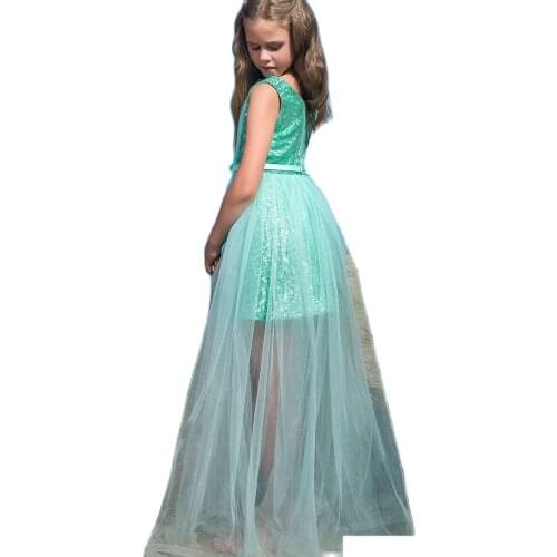 Sequined Lovely Kids Beach Style Pageant Dress Party Dress for Girls Aged 3 4 5 6 7 8 9 10 Years