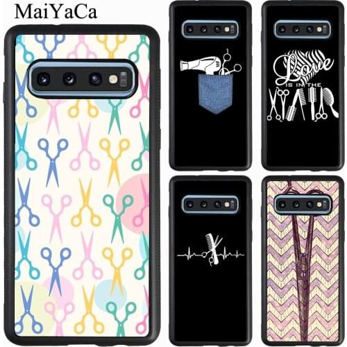 Hair Stylist Scissors Case For Samsung Galaxy S20 Plus S10 S9 Note 20 Ultra A51 A71 A31 A21S A20e A40 A50 A70 M31