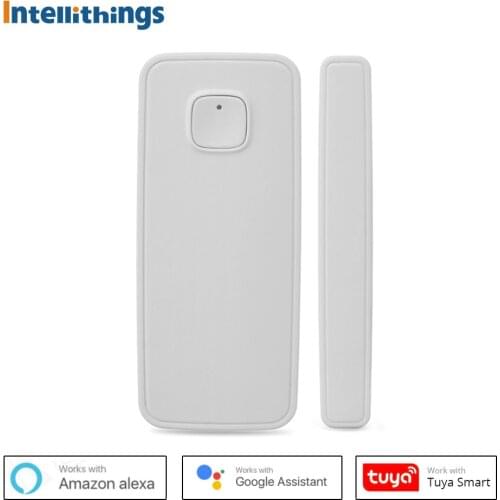 Tuya WiFi Door Sensor Door Open / Closed Detectors Window Sensors Mini Alarm Security Smart Life Phone APP Remote Control