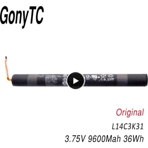 GONYTC L14C3K31 Original Battery For Lenovo Yoga Tablet 2 1050L 1050F 2-1050F 2-1051F 2-1050L 2-1050LC 2-1051L Yt2-1050 L14D3K31