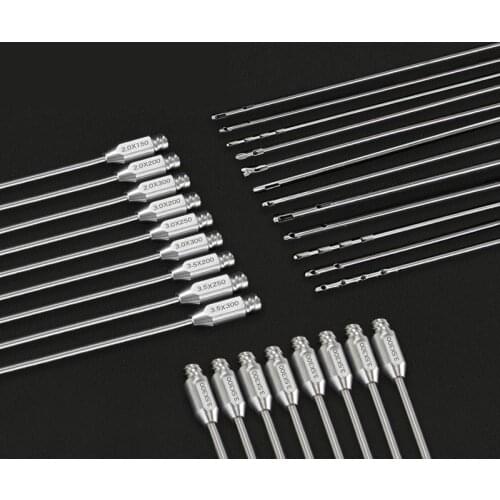 1pcs liposuction cannula fat transfer needle aspirator fat transplantation kit, fat harvesting cannula for stem cells