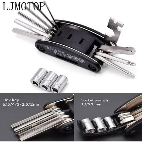 Hot Motorcycle Mechanic Repair Tools Multi Function Screwdriver Kits For Yamaha t max 500 530 XP500 XP530 yz 80 85 125 125f 450f