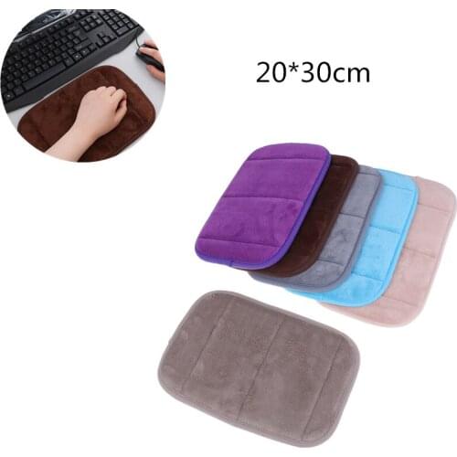 PC Keyboard Pad Ultra Memory Cotton Soft Sweat-absorbent Anti-slip Wrist Elbow Mat Pad for Office Desktop Computer Table 20*30cm