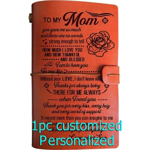 Engraved Leather journal personalized gifts to my husband BJ219 Customized Notebook A5 Dropshipping Supplier US Store Diary