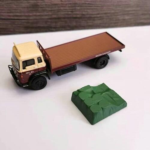 Diecast 1:76 British Bedford Truck Flatbed Transport Retro Alloy Vehicle Model Metal Car Toy F Collection Souvenir Display Gift