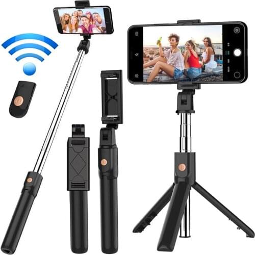 Mini Camera Selfie Bluetooth Remote Control Integrated Tripod Live Selfie Stick Handphone Live Photo Holder Self-Timer Artifact