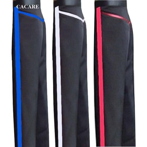CACARE Latin Dance Pants Men Boys Dance Wear for Tango Costume Latin Customized Size 4 Choices D0964 Long Pants with Strap