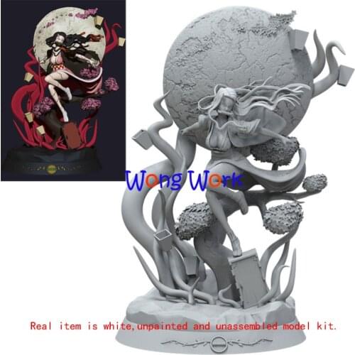 Wong Work Unpainted 1/10 22cmH 1/8 27.5cmH 3D Printing Unassembled Garage Kits GK Model Kit Figure Statue Hollow TZ-210726-39