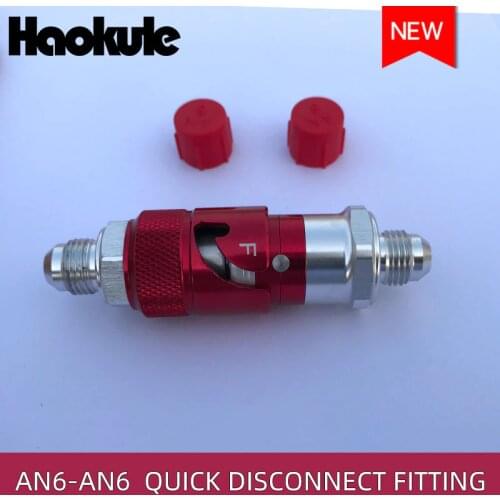 HAOKULE- Aluminium AN-6 AN6 Fuel Line Fluid Quick disconnect Fittings Adapter Kits QDSPH0806AL-F