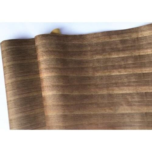 Natural Genuine Black Walnut Wood Veneer Sliced Furniture Veneer 62cm x 2.5 Meters 0.25mm Thick Backing Kraft Paper Q/C