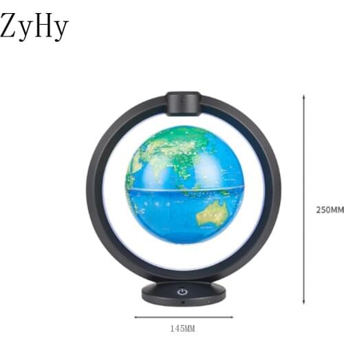 Novelty LED Floating Globe Magnetic Levitation Night Light Round Antigravity Ball For Children Kids Gifts World Map Bedside Lamp