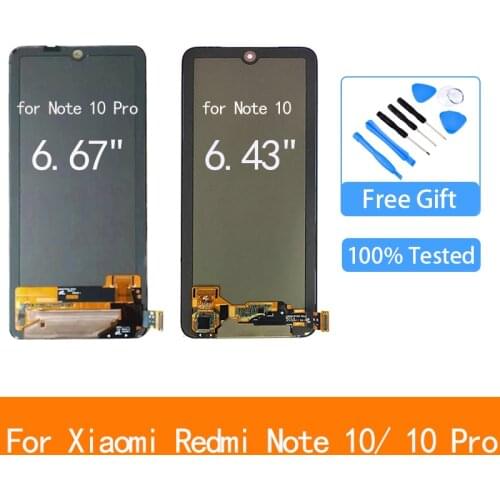 Original for Xiaomi Redmi Note 10 Pro LCD With Touch Screen Digitizer For Redmi Note10 lcd M2101K7AI, M2101K7AG LCD Display