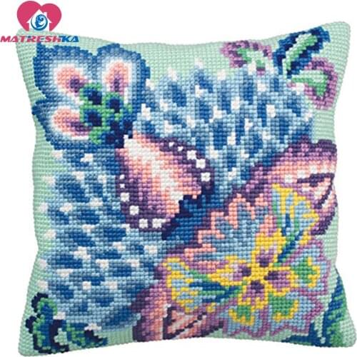 Horse cross-stitch pillow latch hook rug kitsembroidery carpet hook needlework button package crafts do it yourself home decor