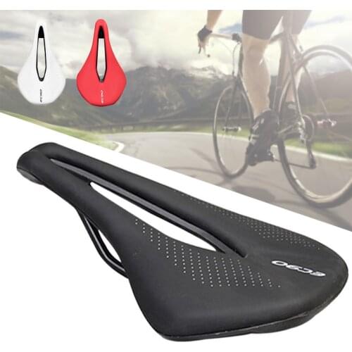 EC90 Breathable Bicycle Saddle Seat MTB Road Bike Saddles Mountain Bike Racing Saddle PU Soft Seat Cushion Cycling Spare Parts
