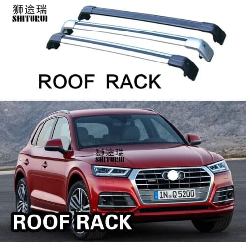 SHITURUI 2Pcs Roof Bars for Audi Q5 5door SUV 2008 - 2020 Aluminum Alloy Side Bars Cross Rails Roof Rack Luggage Carrier