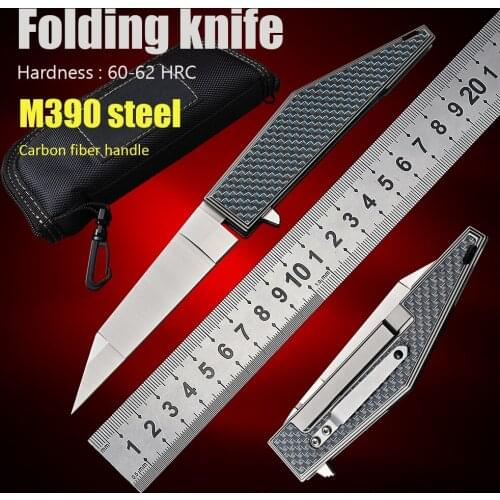 Top Quality M390 Folding Blade Knife Pocket Self Defense Weapons Survival Kinves EDC Camping tools