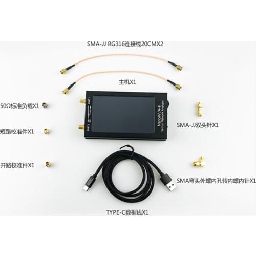 NanoVNA-F 4.3 inch LCD 50KHz-1000MHz HF VHF UHF Vector Network Analyzer Meter