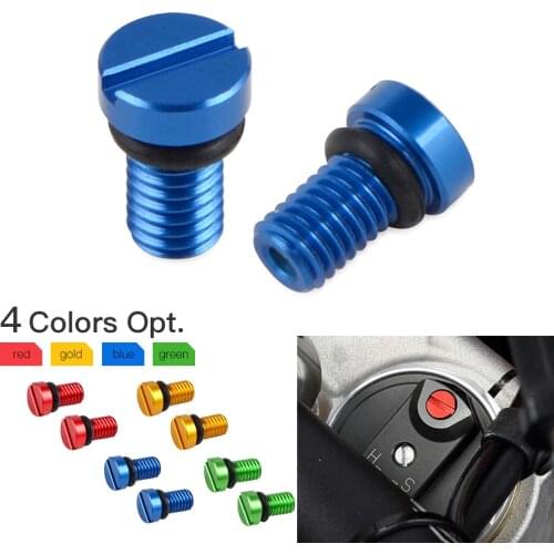 Motorcycle M5*0.8 Front Fork Air Valve Cap Screws For Yamaha YZ YZF WRF 65 80 85 125 250 400 450 125X 250X 250F 450F 250FX 450FX