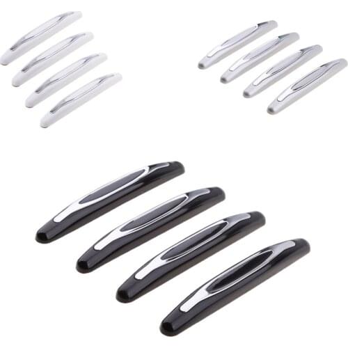 4 Pieces Waterproof Universal ABS Car Door Edge Bumper Protector Guard Sticker Anti Collision Guard Door Edge Protector Bumper