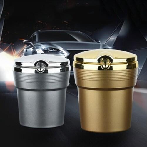 High Temperature Car Ashtray Portable Car Ashtray Home Office Smokeless Ashtray Cigarettes Cylinder Ashtray Holder