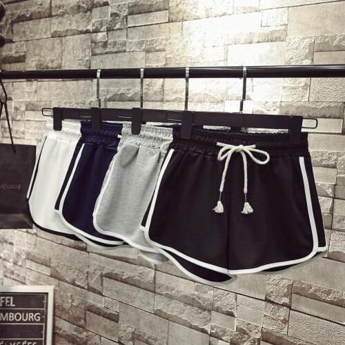 Women High Waist Elastic Short Pants Loose Drawstring Yoga Running Sport Shorts Leggings For Ladies Gym Sport Shorts
